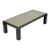 Table basse design Belgo Chrom par Roger van Hevel Or 23 carats 130 cm