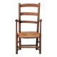 Wood and straw armchair, Popular Art, Auvergne, around 1900