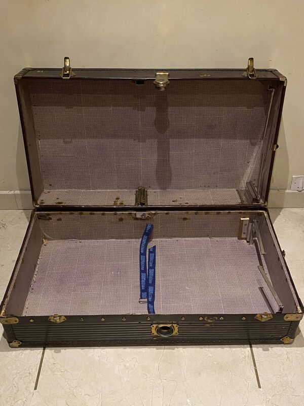 Malle ancienne de voyage transatlantique -provenance diplomate français