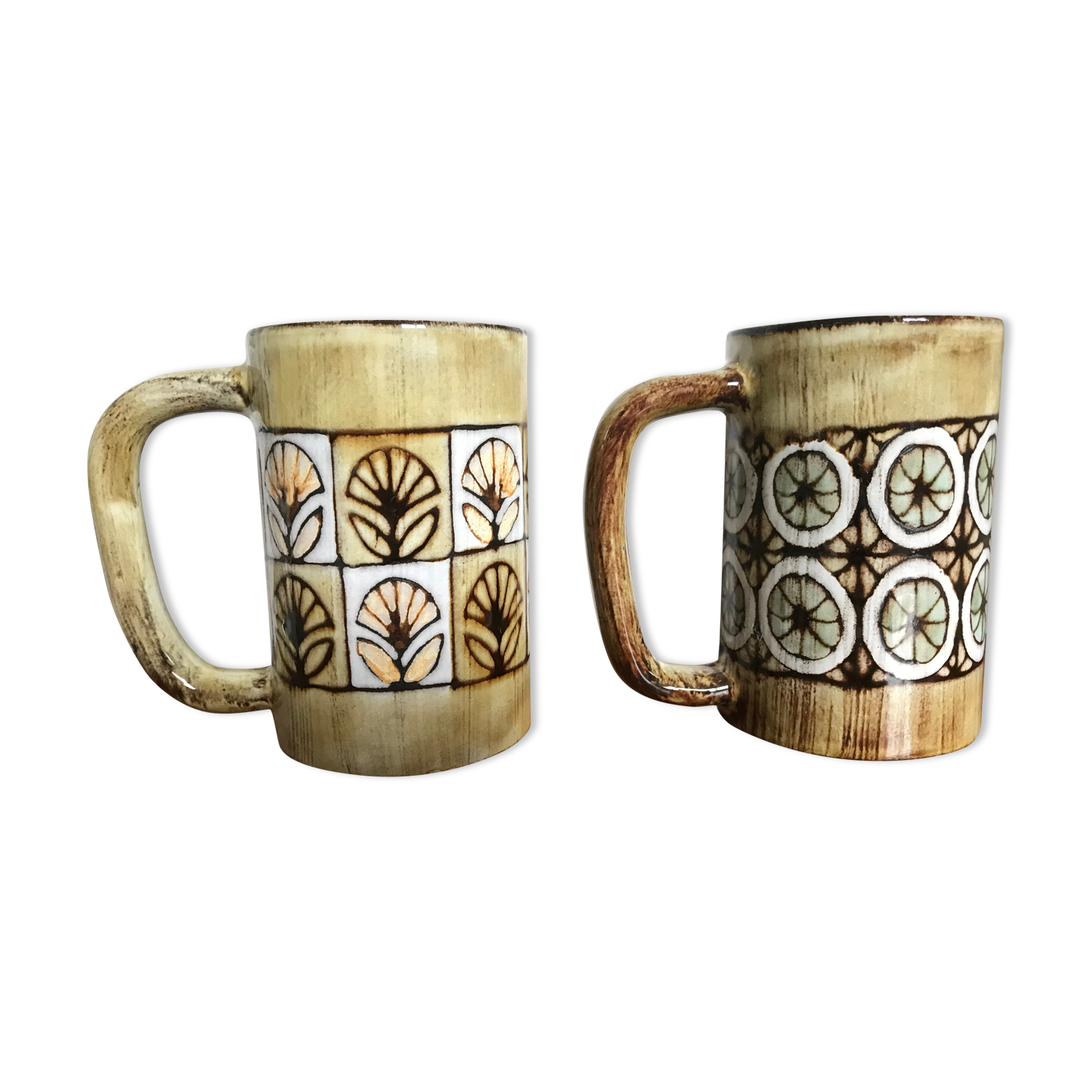 Pair of mugs Malarmay Vallauris
