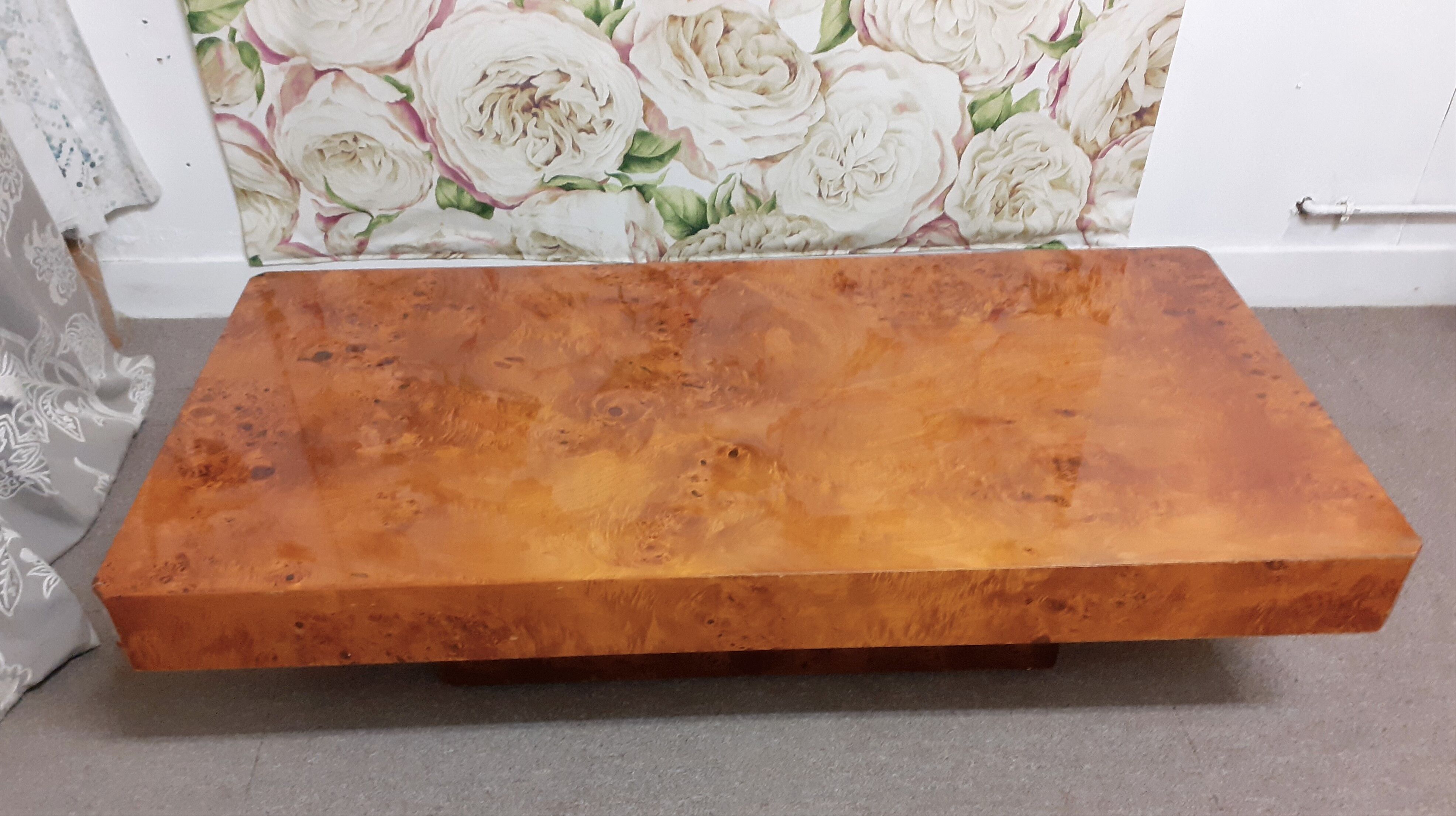 Elm magnifying glass coffee table