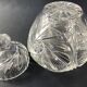 Pot couvert bocal en cristal taillé de Bohême