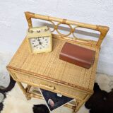 Rattan bedside table
