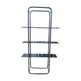 Vintage chrome shelf with smoked glass