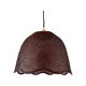 Vintage braided wicker suspension electrified to nine