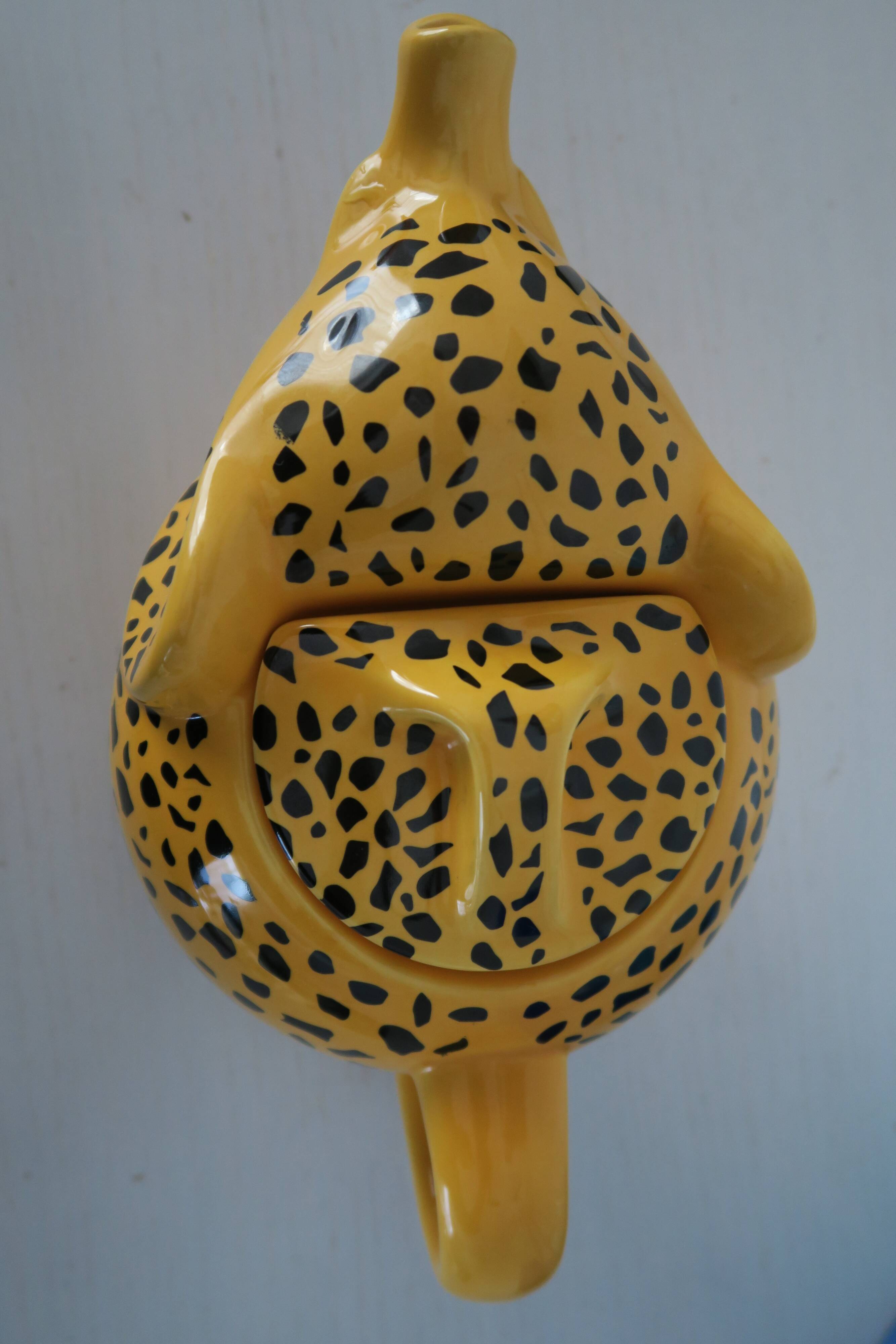 Théière Eléphant décor panthère Thé Eléphant
