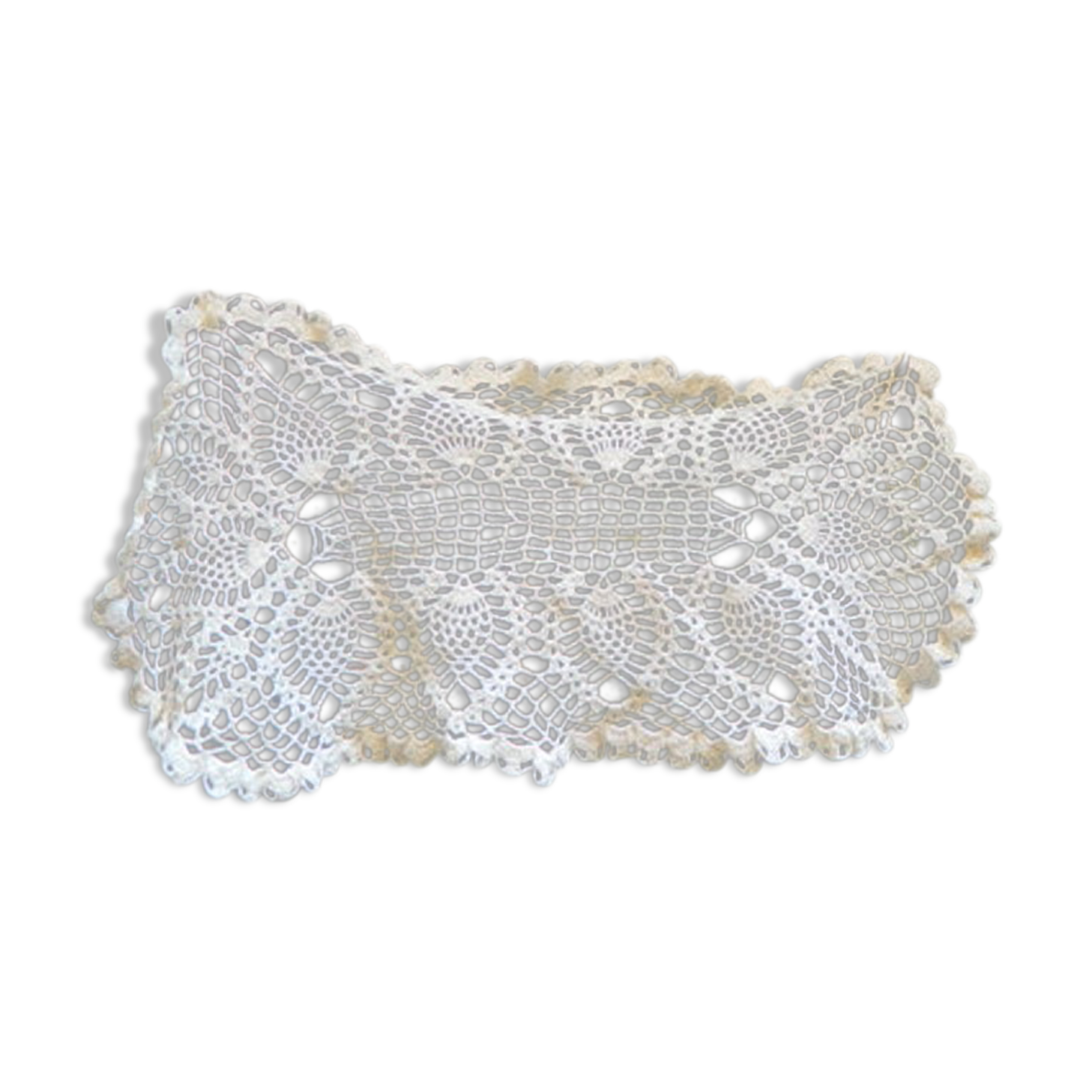 French lace cream placemat in cotton