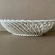 Antique ceramic woven basket