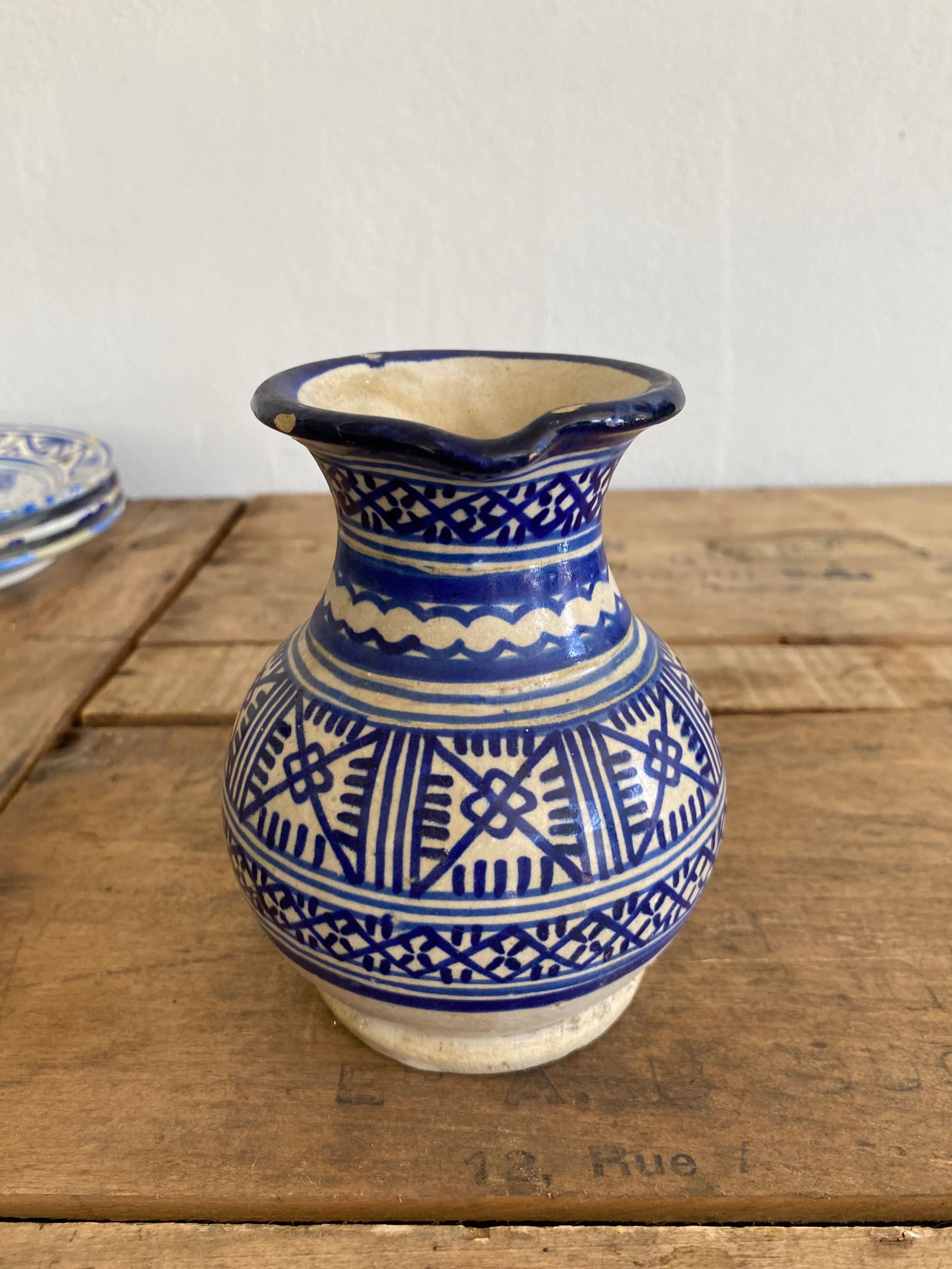 Pitcher of FEZ, hand-painted decoration