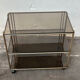 Golden metal dessert table