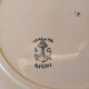 Six LG "Righi" iron earthenware plates