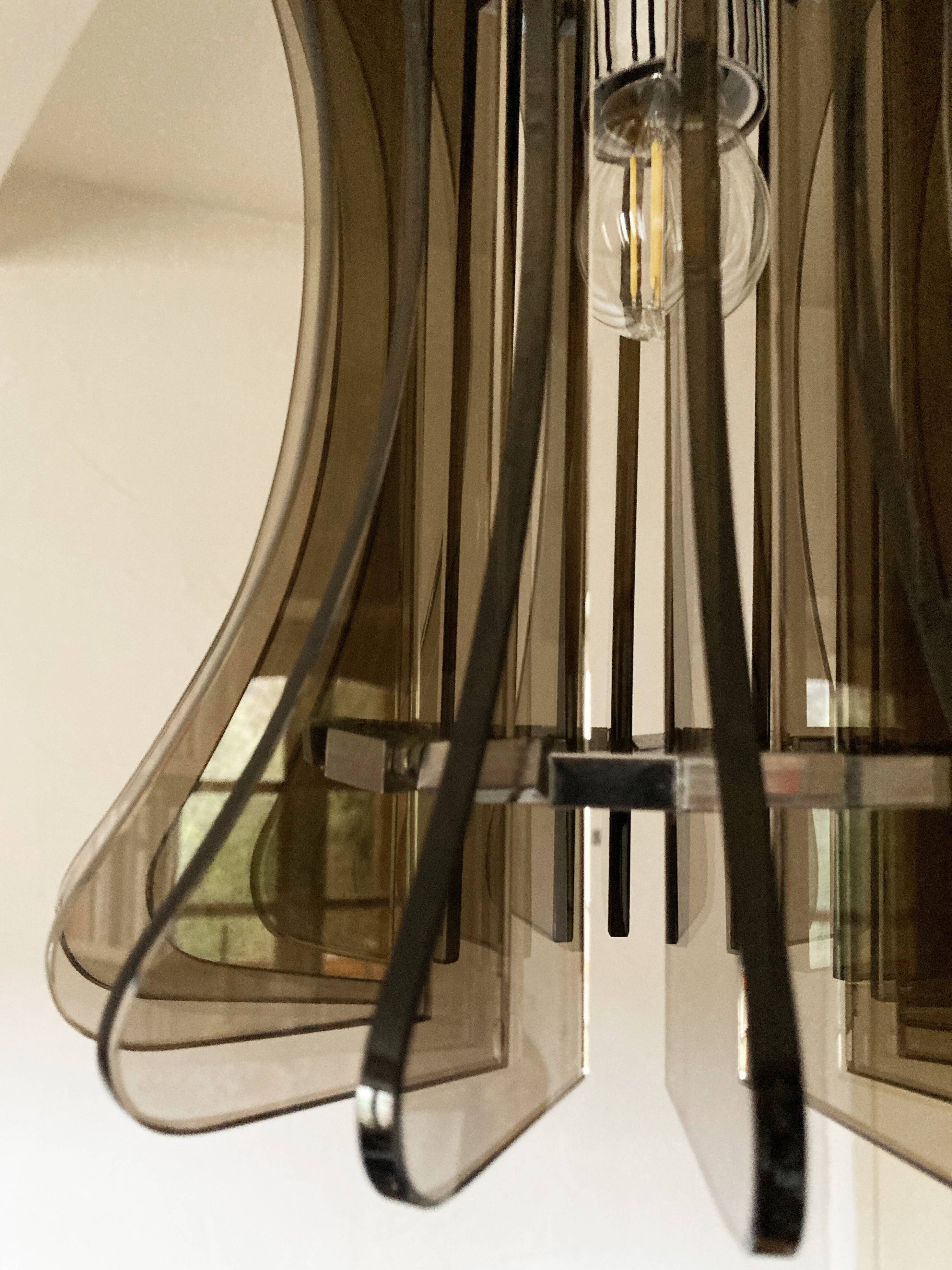 Italian Veca pendant light, 1970s