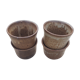 Suite de 4 tasses en grès