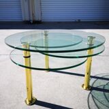 Glass coffee table
