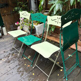 4 Fermob outdoor folding chairs