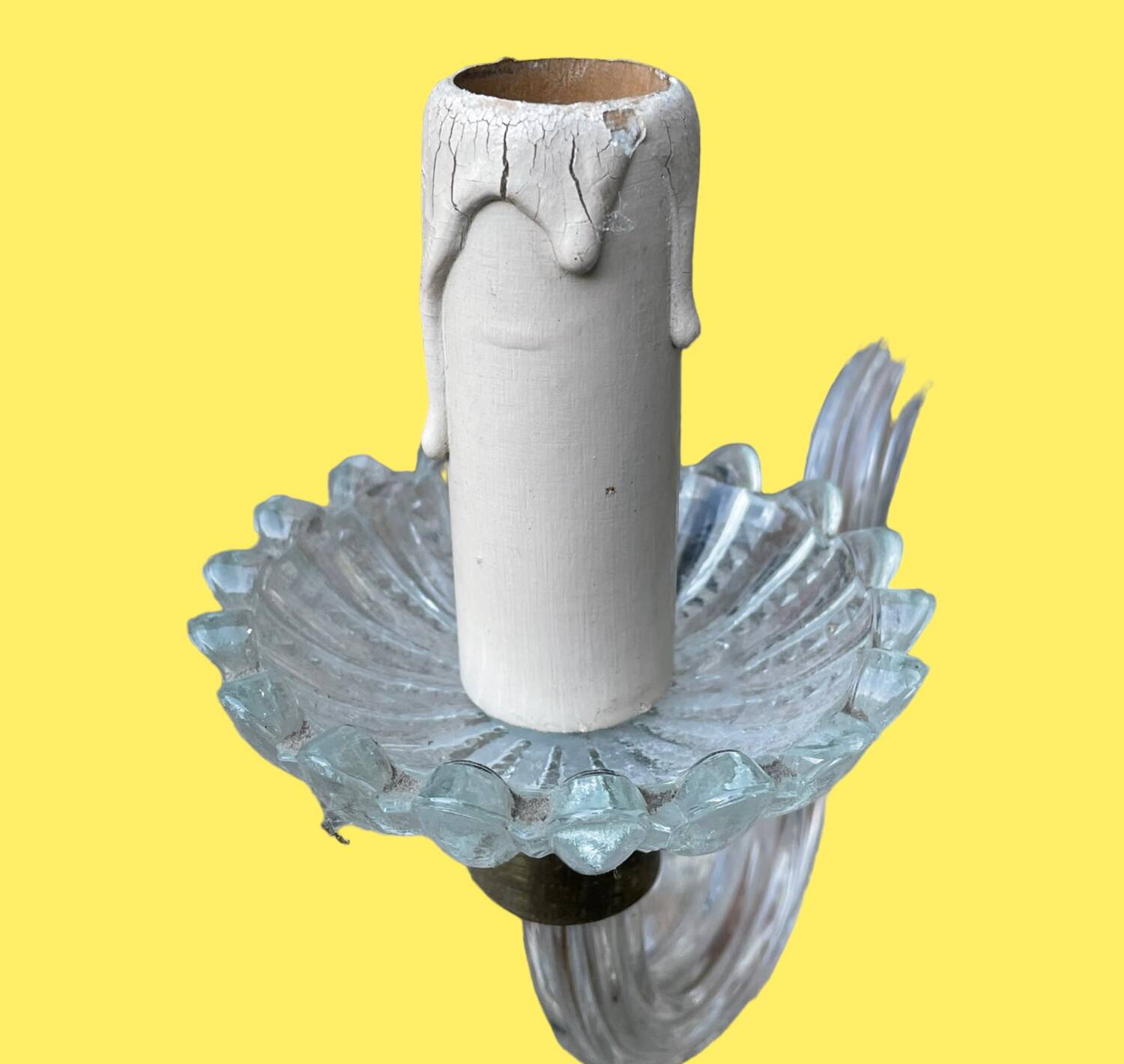 Pair of Venetian glass sconces, circa 1930