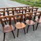 Set of 14 brutalist Scandinavian chairs