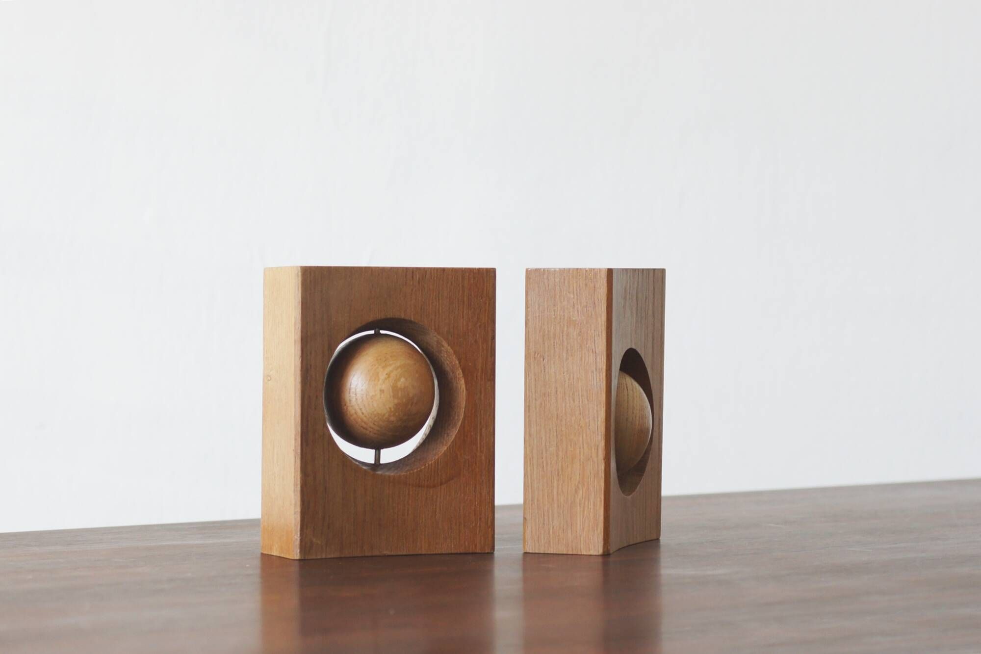 Étagères en bois de style mid-century moderne, années 1960, ensemble de 2