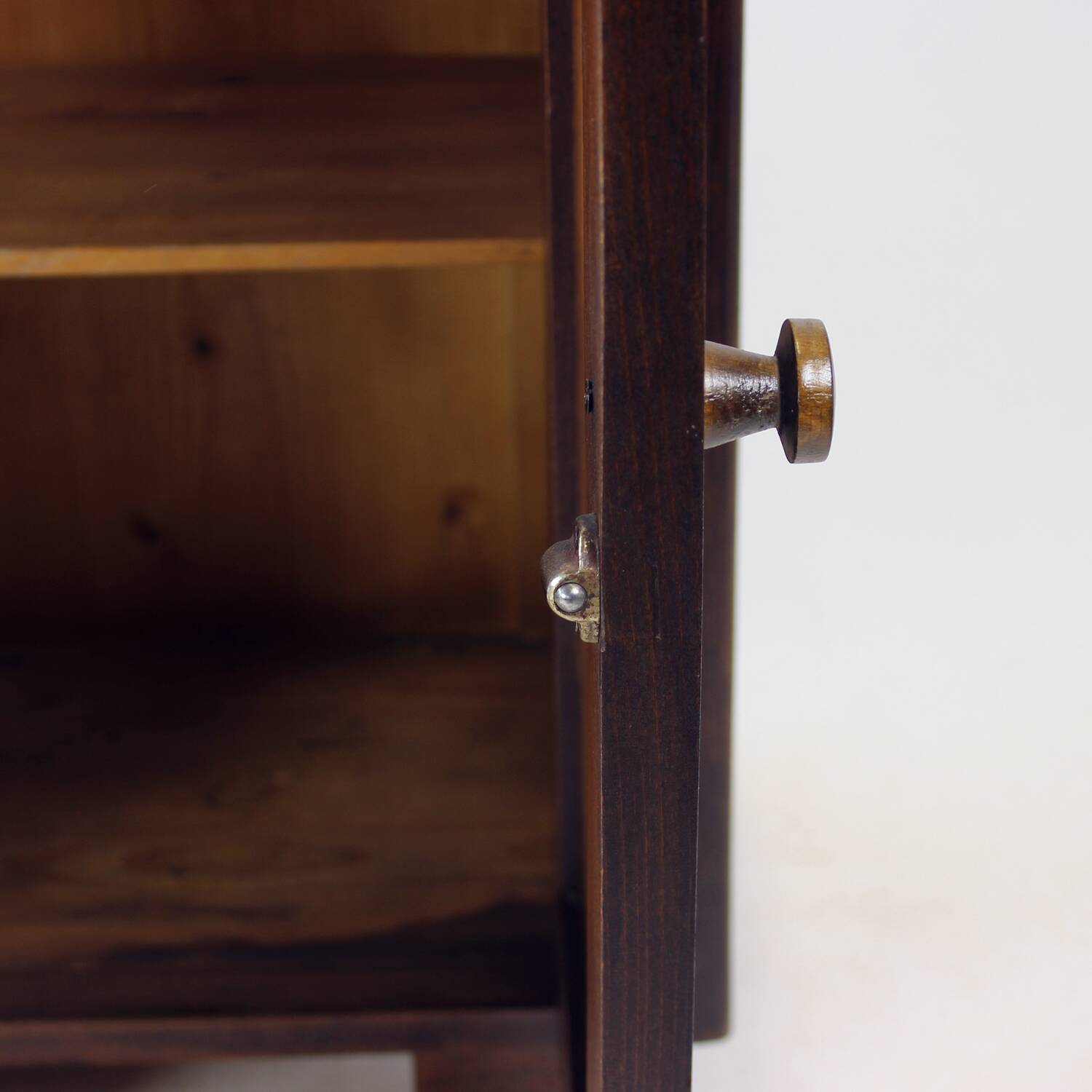 Tall Vintage Bedside Tables In Wood, Czechoslovakia 1930s