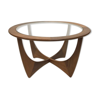 Table basse Astro en teck et verre