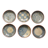 6 Japanese stoneware bowls 10 cm