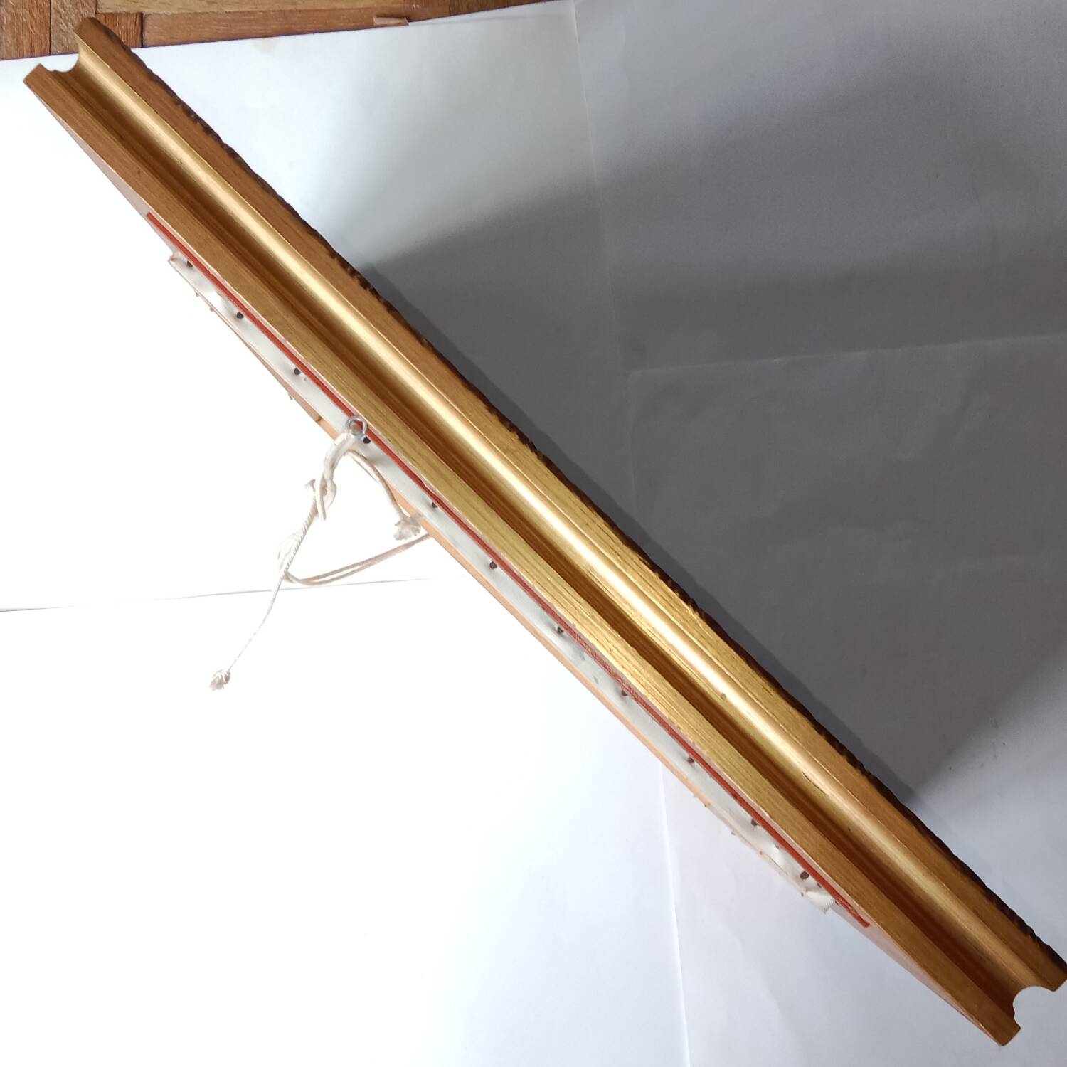 Bouquet of Red Flowers Still Life Canvas signed Golden Frame 54 x 62 cm