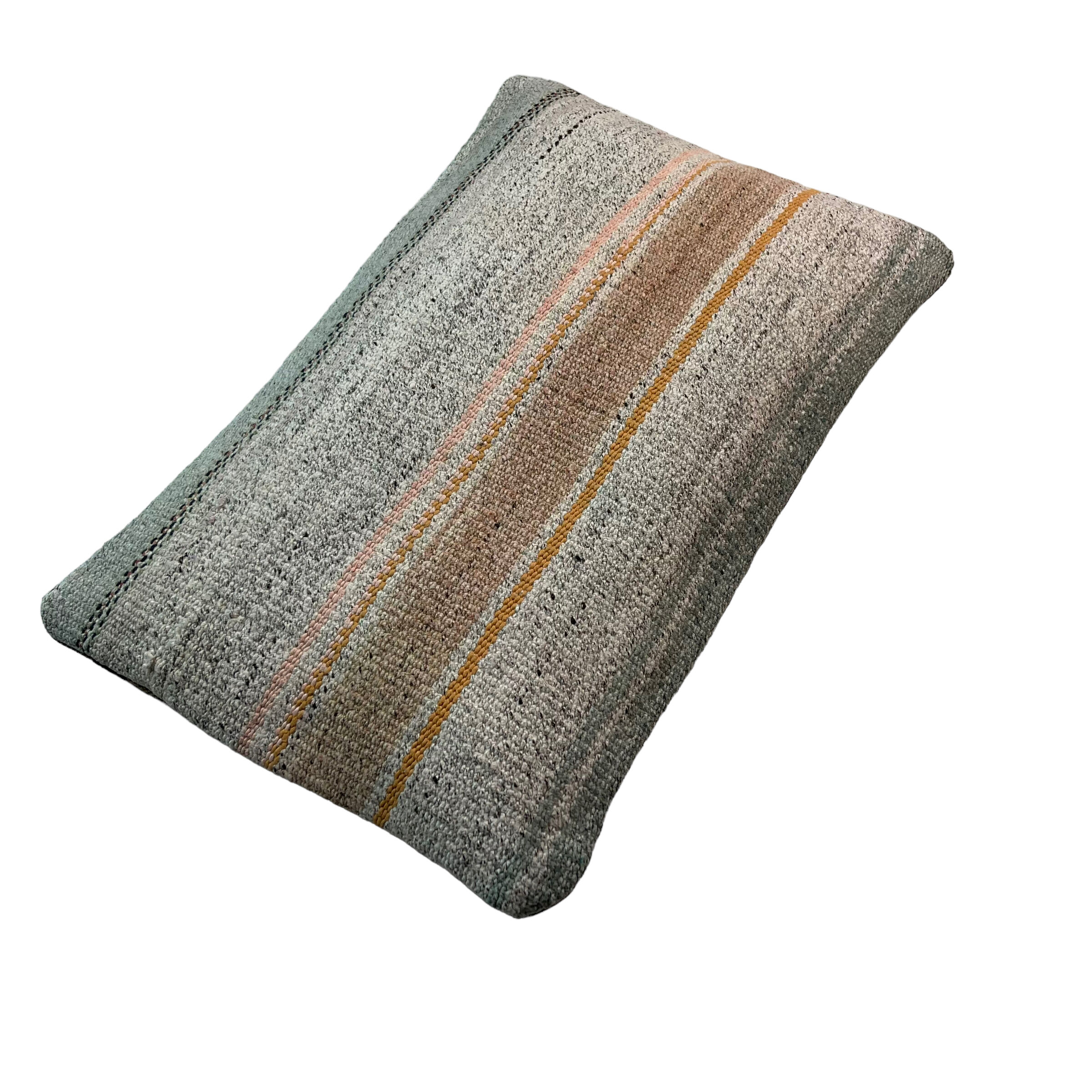 Vintage turkish kilim cushion cover, 30 x 50 cm