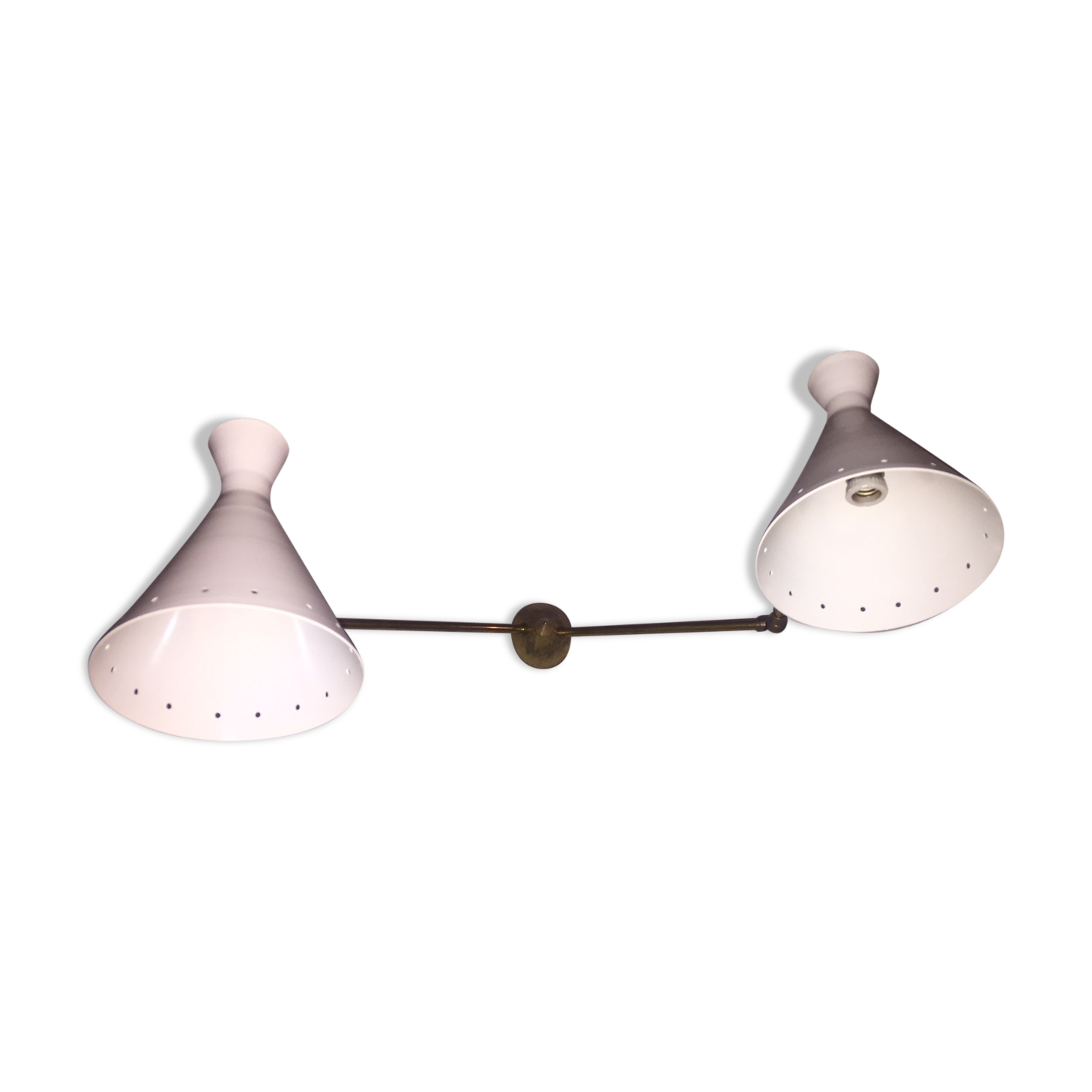 Murable applied Italian double - articulated - Lampshade metal painted white