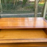 Louis Philippe secretary in solid wood with satin finish