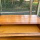 Louis Philippe secretary in solid wood with satin finish