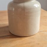 Stoneware mustard pot