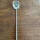Silver metal spoon Vintage Art Deco