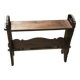 Petit porte-revues / meuble d’appoint en chêne foncé fin 19 e siècle