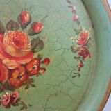 Old painted sheet metal top