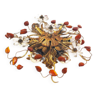 gilded Floral flush mount light by Banci Firenze