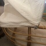 Baby wicker cradle
