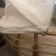 Baby wicker cradle