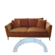 Elico sofa from Moulins – French manufacturing – Caramel colour