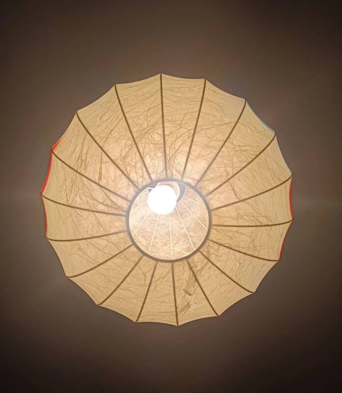 Chandelier Cocoon Creation Cazal Pop Art 1970s Italian 46cm Vintage