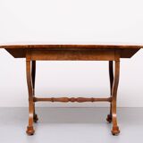 Antique Dutch Empire Burl Wood veneered desk or sofa table
