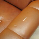 Leather armchair, Danish design, 1960s, production: Denmark