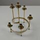 Set of Brass “Swirl” and “Spiral” Candle Holders by Gunnar Ander for Ystad-Metall, Sweden, 1960s
