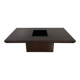 Italian Art Deco Bar Table in Mahogany and Ebonized Inlays, 1980s
