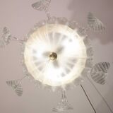 Charming Art Decò, Barovier & Toso Chandelier, Murano Glass, 1950s