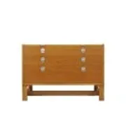 Danish oak and ash veneered chest of drawers with extendable top, 1970s