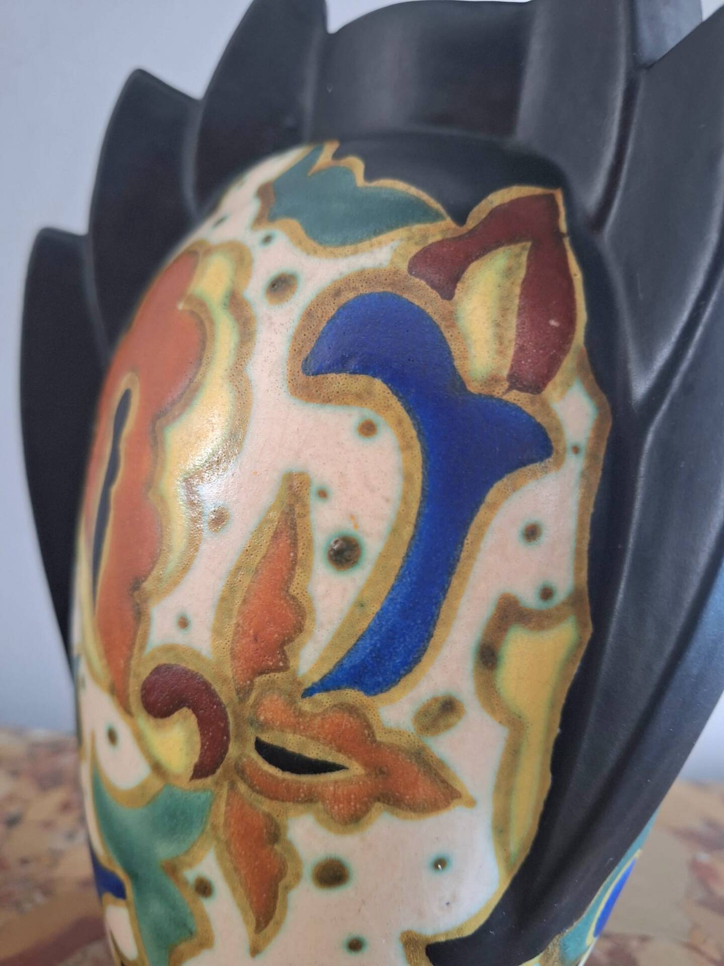 Antoine Dubois vase Art Deco, La Céramique Montoise