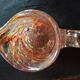 Pichet en verre moucheté multicolore