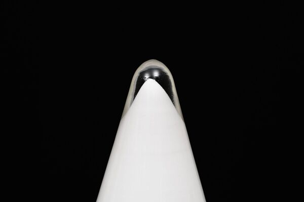 paire de lampes de table en verre tipi années 1970 France