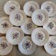 Set of 13 flat plates - hand-painted - Sarreguemines