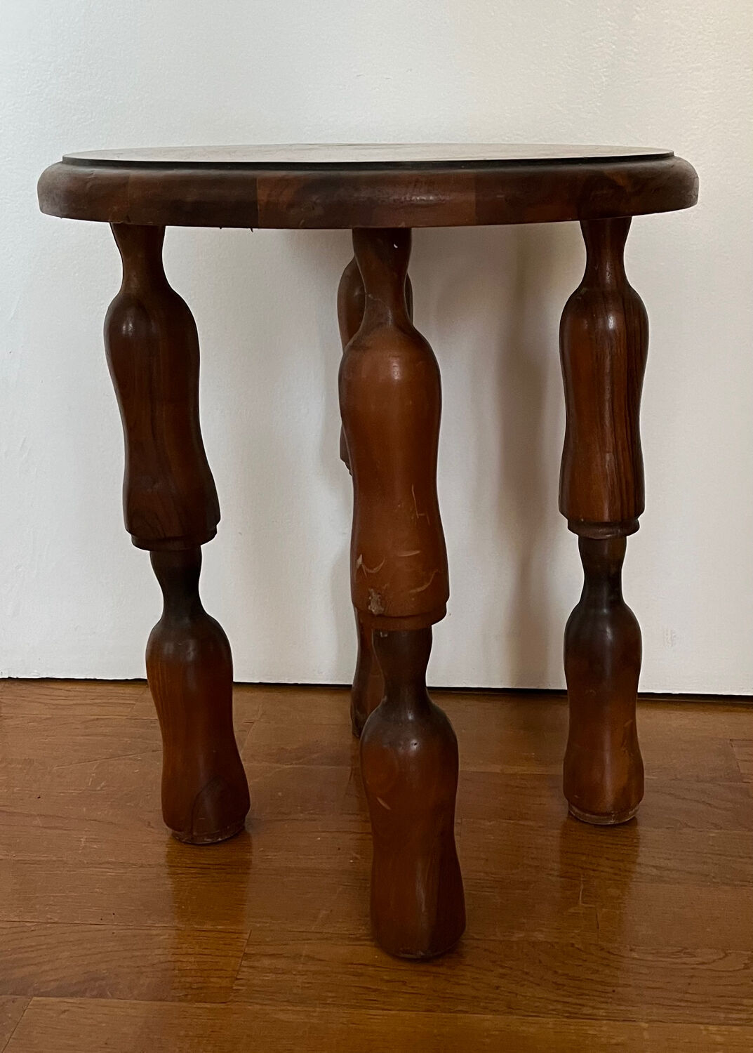 Antique wooden pedestal table